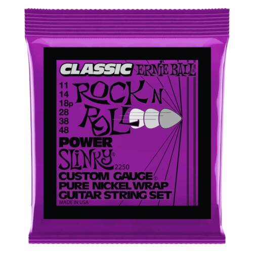 Ernie Ball Power Slinky Classic Rock n Roll Pure Nickel Wrap