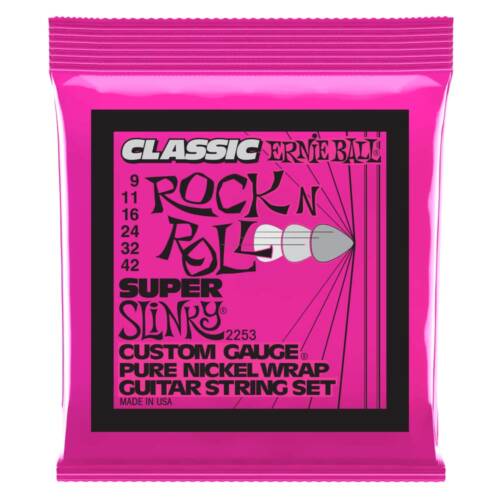 Ernie Ball Super Slinky Classic Rock n Roll Pure Nickel Wrap